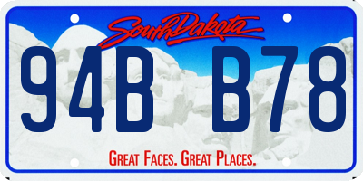 SD license plate 94BB78