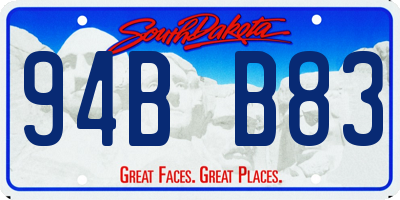 SD license plate 94BB83