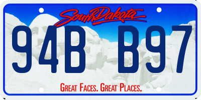 SD license plate 94BB97