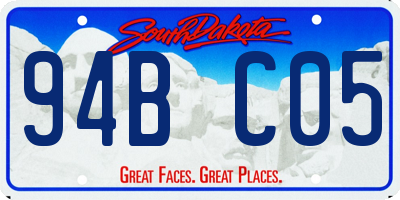 SD license plate 94BC05