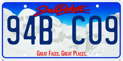 SD license plate 94BC09