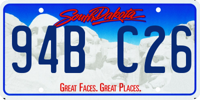 SD license plate 94BC26