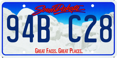 SD license plate 94BC28