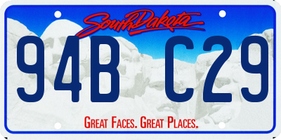SD license plate 94BC29