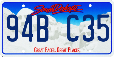 SD license plate 94BC35