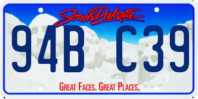 SD license plate 94BC39