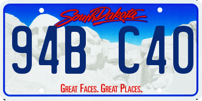 SD license plate 94BC40