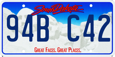 SD license plate 94BC42