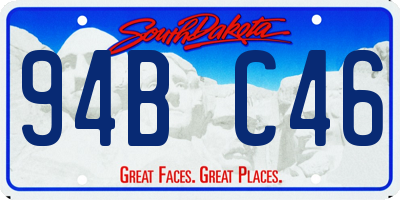 SD license plate 94BC46