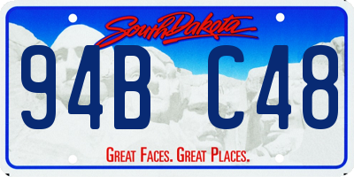 SD license plate 94BC48