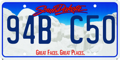 SD license plate 94BC50
