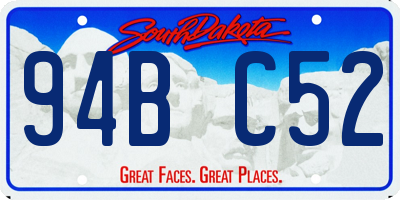 SD license plate 94BC52