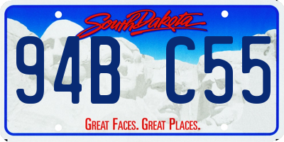 SD license plate 94BC55