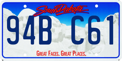 SD license plate 94BC61