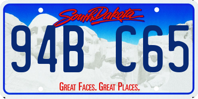SD license plate 94BC65