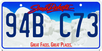 SD license plate 94BC73