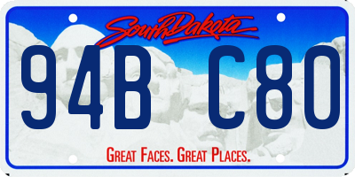 SD license plate 94BC80