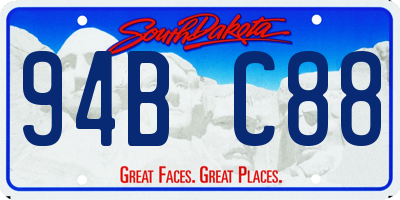 SD license plate 94BC88