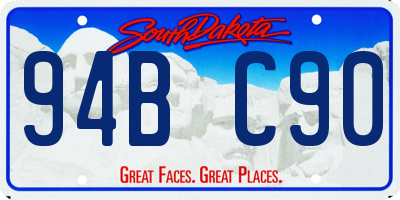 SD license plate 94BC90