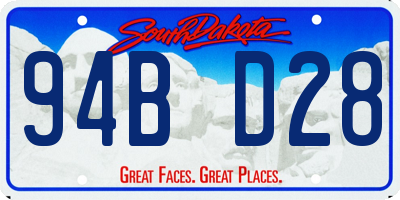 SD license plate 94BD28