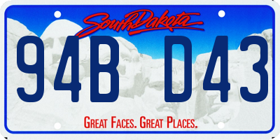 SD license plate 94BD43