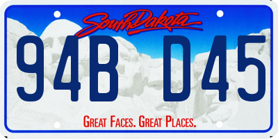 SD license plate 94BD45