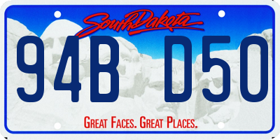 SD license plate 94BD50