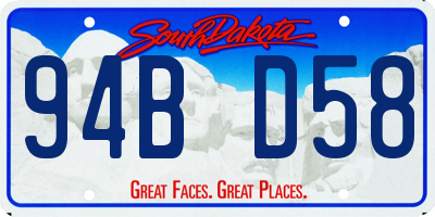 SD license plate 94BD58