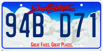 SD license plate 94BD71
