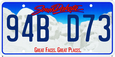 SD license plate 94BD73