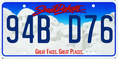 SD license plate 94BD76