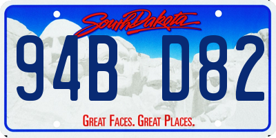 SD license plate 94BD82
