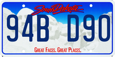 SD license plate 94BD90
