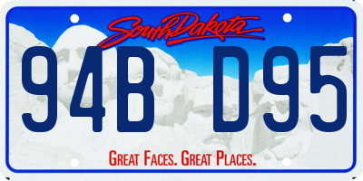 SD license plate 94BD95