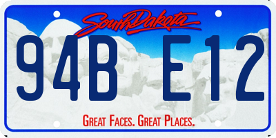 SD license plate 94BE12