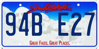SD license plate 94BE27