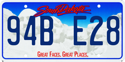 SD license plate 94BE28