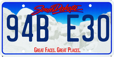 SD license plate 94BE30