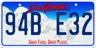 SD license plate 94BE32
