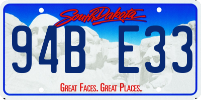 SD license plate 94BE33