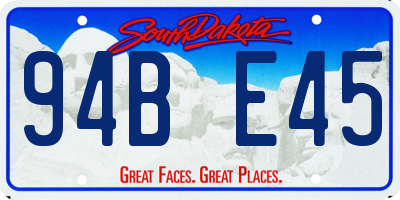SD license plate 94BE45