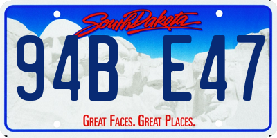 SD license plate 94BE47