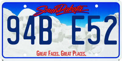 SD license plate 94BE52