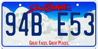 SD license plate 94BE53