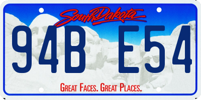 SD license plate 94BE54