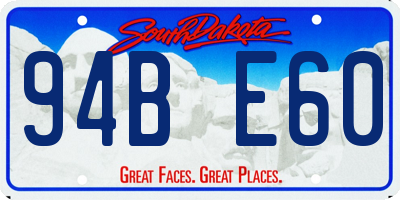 SD license plate 94BE60