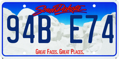 SD license plate 94BE74