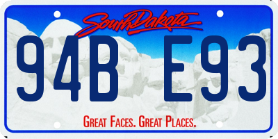 SD license plate 94BE93