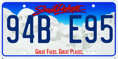 SD license plate 94BE95