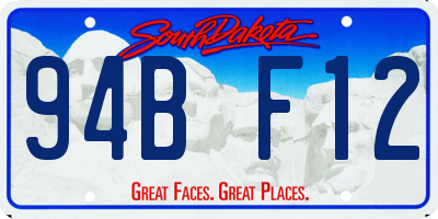SD license plate 94BF12